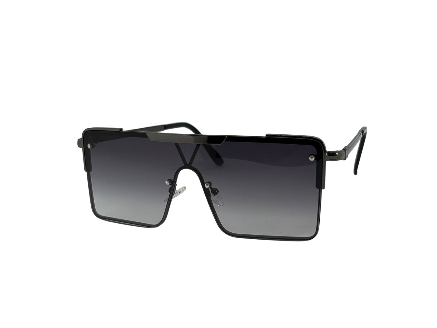 Ochelari de soare unisex, aluminiu, fumuriu, MS1051