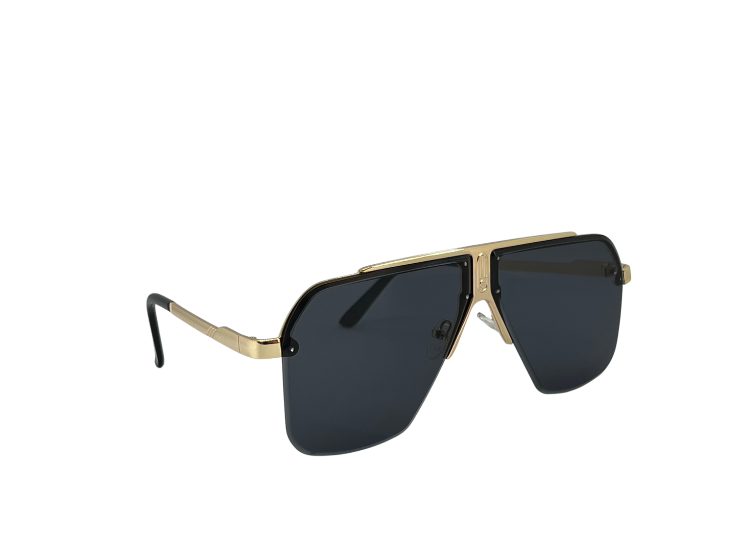 Ochelari de soare unisex, aluminiu, fumuriu, MS1060