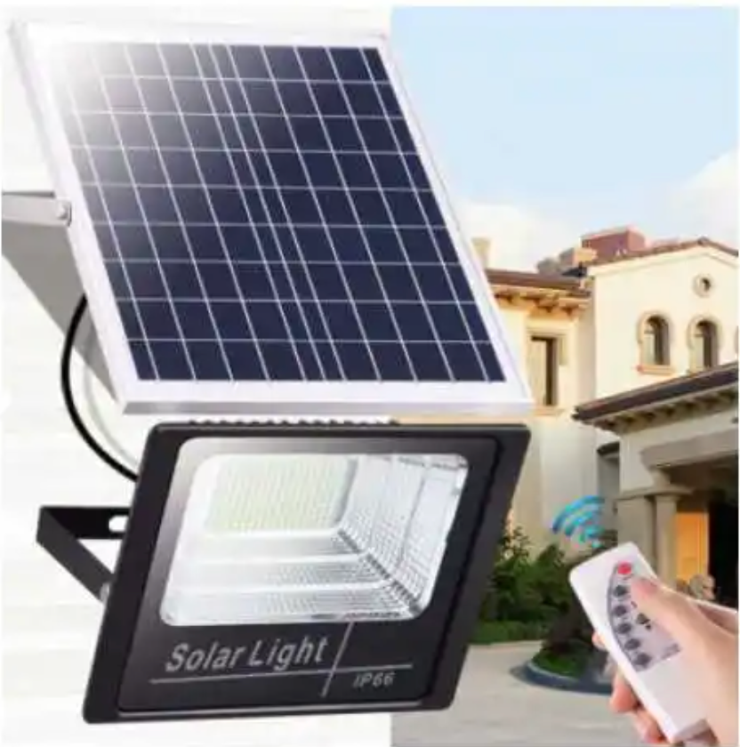 Proiector Solar Jortan 50W, IP66 , Indicator Baterie , Telecomanda , 6500k