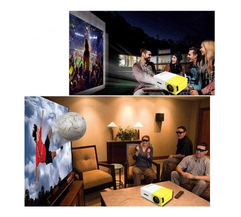 Mini videoproiector portabil HD, display true color