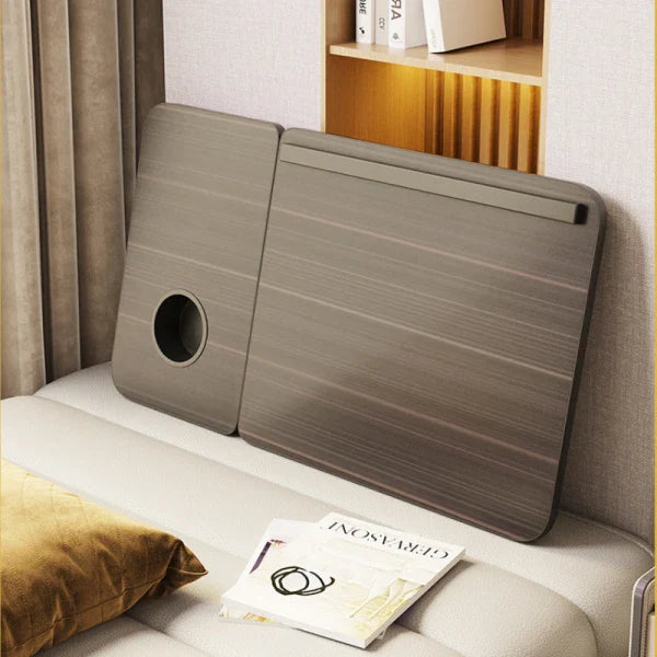 Masa pliabila pentru laptop cu suport pentru pahar, reglabila pe inaltime 5 pozitii, 55.3 x 24 x 32 cm, negru