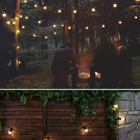 Ghirlanda luminoasa pentru gradina 5m, 10m sau 20m, lumina calda (3000 K), protectie IP44, 20/40 becuri LED