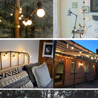 Ghirlanda luminoasa pentru gradina 5m, 10m sau 20m, lumina calda (3000 K), protectie IP44, 20/40 becuri LED