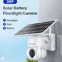 Camera IP Exterioara 5G cu Panou Solar, Slot SIM, Rezolutie 4K Viziune Nocturnă IR, 3.0MP, Andowl