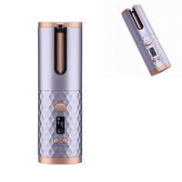 **Ondulator Automat Fara Fir, Ceramic, Cu Afisaj LCD, Functie Power Bank, Temperatura Reglabila, Mov