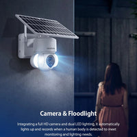 Camera IP Exterioara 5G cu Panou Solar, Slot SIM, Rezolutie 4K Viziune Nocturnă IR, 3.0MP, Andowl