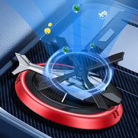 Odorizant Auto Cu Alimentare Solara, Baza Anti-derapanta, Ulei Esential, model Elicopter