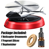 Odorizant Auto Cu Alimentare Solara, Baza Anti-derapanta, Ulei Esential, model Elicopter