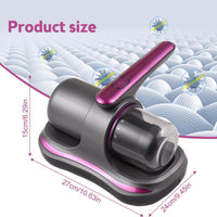 Aspirator portabil Antiacarieni si Praf cu acumulator, 50 W, tehnologie UV-C