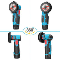 **Mini Polizor Unghiular Electric cu Acumulator,Flex Portabil, 12V, Disc 76MM