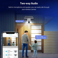 Camera IP Exterioara 5G cu Panou Solar, Slot SIM, Rezolutie 4K Viziune Nocturnă IR, 3.0MP, Andowl