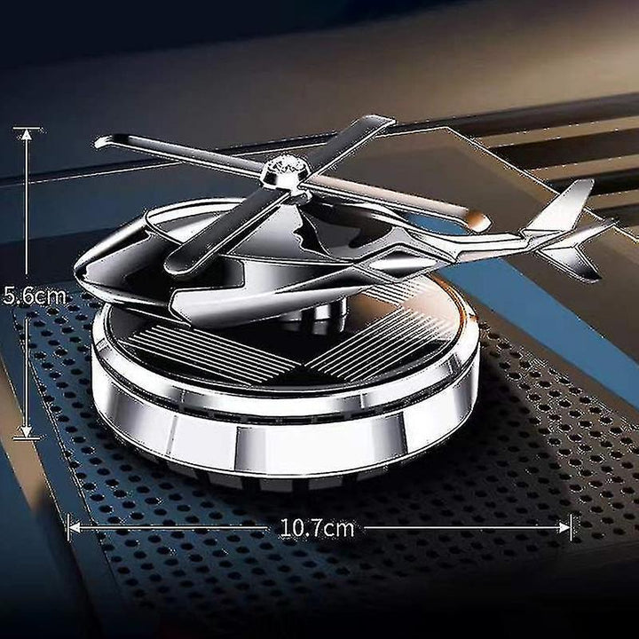 Odorizant Auto Cu Alimentare Solara, Baza Anti-derapanta, Ulei Esential, model Elicopter