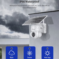 Camera IP Exterioara 5G cu Panou Solar, Slot SIM, Rezolutie 4K Viziune Nocturnă IR, 3.0MP, Andowl