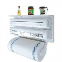 Dispenser triplu de bucatarie pentru hartie, folie aluminiu si folie stretch