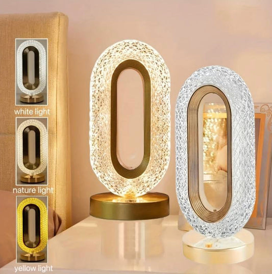 Set 2x Lampi Cristal LED cu 3 temperaturi de culoare