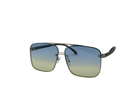 Ochelari de soare unisex, plastic, fumuriu, MS1023