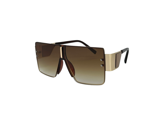Ochelari de soare unisex, aluminiu, fumuriu, MS1048