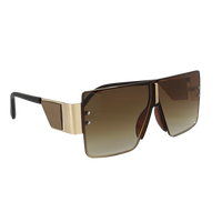 Ochelari de soare unisex, aluminiu, fumuriu, MS1048