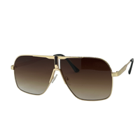 Ochelari de soare unisex, aluminiu, fumuriu, MS1049