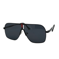Ochelari de soare unisex, aluminiu, fumuriu, MS1050