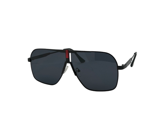 Ochelari de soare unisex, aluminiu, fumuriu, MS1050