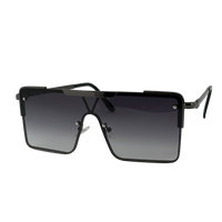 Ochelari de soare unisex, aluminiu, fumuriu, MS1051