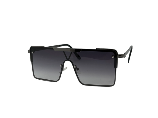 Ochelari de soare unisex, aluminiu, fumuriu, MS1051