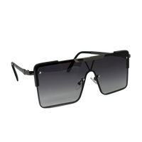 Ochelari de soare unisex, aluminiu, fumuriu, MS1051