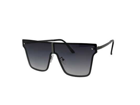 Ochelari de soare unisex, aluminiu, fumuriu, MS1053