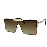Ochelari de soare unisex, aluminiu, fumuriu, MS1054