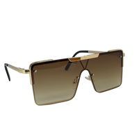 Ochelari de soare unisex, aluminiu, fumuriu, MS1054