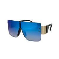 Ochelari de soare unisex, aluminiu, fumuriu, MS1056