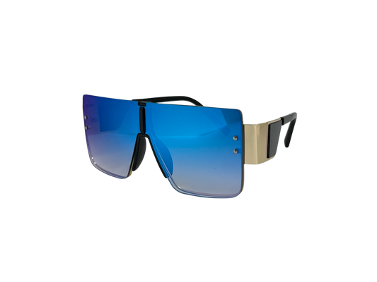 Ochelari de soare unisex, aluminiu, fumuriu, MS1056
