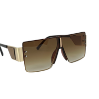 Ochelari de soare unisex, aluminiu, fumuriu, MS1057
