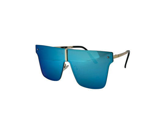 Ochelari de soare unisex, aluminiu, fumuriu, MS1059