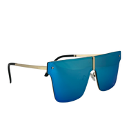 Ochelari de soare unisex, aluminiu, fumuriu, MS1059