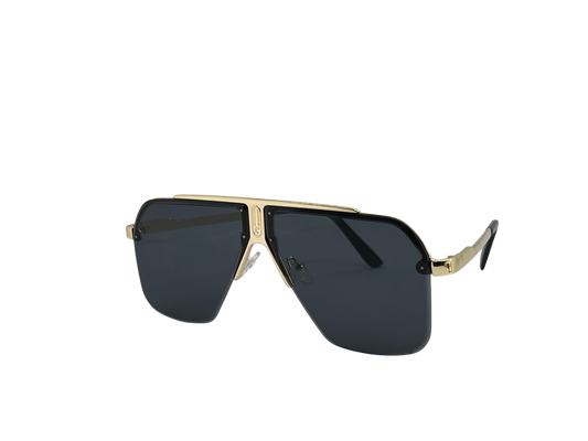 Ochelari de soare unisex, aluminiu, fumuriu, MS1060