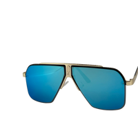 Ochelari de soare unisex, aluminiu, fumuriu, MS1061