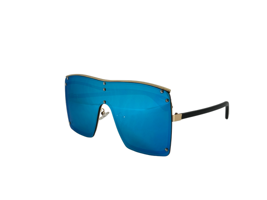 Ochelari de soare unisex, aluminiu, fumuriu, MS1065