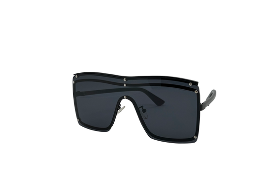 Ochelari de soare unisex, aluminiu, fumuriu, MS1066