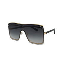 Ochelari de soare unisex, aluminiu, fumuriu, MS1067