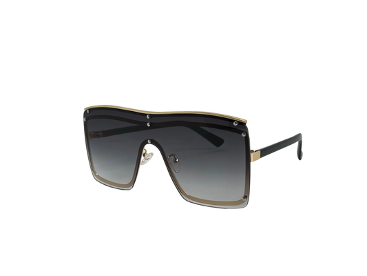 Ochelari de soare unisex, aluminiu, fumuriu, MS1067