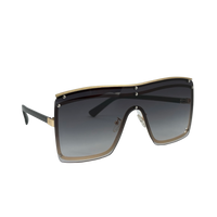 Ochelari de soare unisex, aluminiu, fumuriu, MS1067