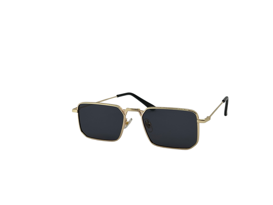 Ochelari de soare unisex, aluminiu, fumuriu, MS1114