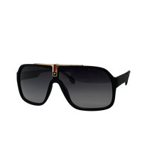 Ochelari de soare unisex, aluminiu, fumuriu, MS1086