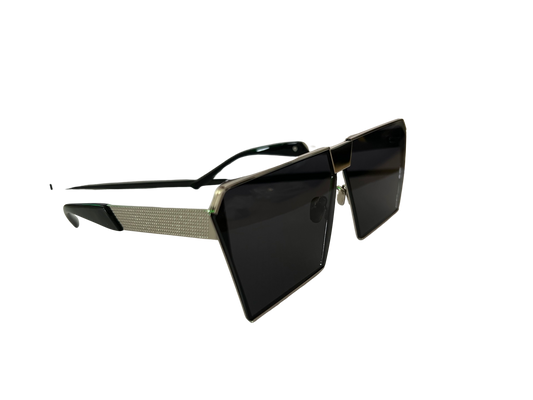 Ochelari de soare unisex, aluminiu, fumuriu, MS2003