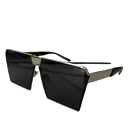 Ochelari de soare unisex, aluminiu, fumuriu, MS2003