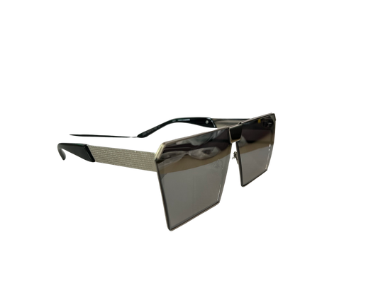 Ochelari de soare unisex, aluminiu, fumuriu, MS2002