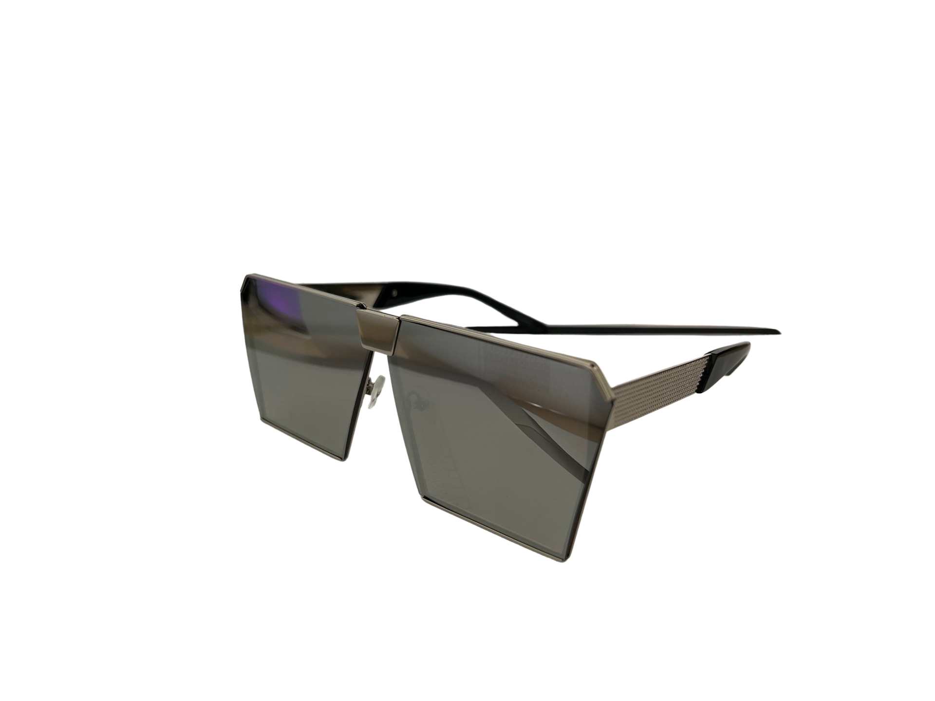 Ochelari de soare unisex, aluminiu, fumuriu, MS2002