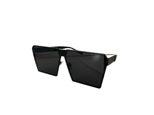Ochelari de soare unisex, aluminiu, fumuriu, MS2101